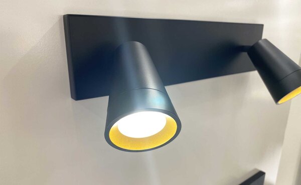 Highlight Spot Petunia 2-Lichtstrahl 40 cm schwarz gold