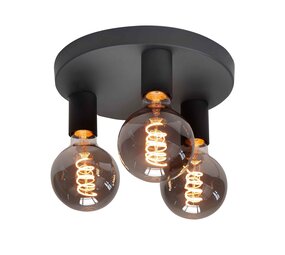 Highlight Deckenleuchte Basic 3-flammig Ø 25 cm E27 schwarz Highlight Deckenleuchte Basic 3-flammig Ø 25 cm E27 schwarz