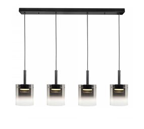 Highlight Hängeleuchte Salerno 4-Licht gerade 110 cm schwarz Highlight Hängeleuchte Salerno 4-Licht gerade 110 cm schwarz