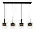 Hängeleuchte Salerno 4-Licht gerade 110 cm schwarz Hängeleuchte Salerno 4-Licht gerade 110 cm schwarz