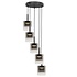 Salerno 5-Licht-Pendelleuchte Ø 45 cm schwarz Salerno 5-Licht-Pendelleuchte Ø 45 cm schwarz