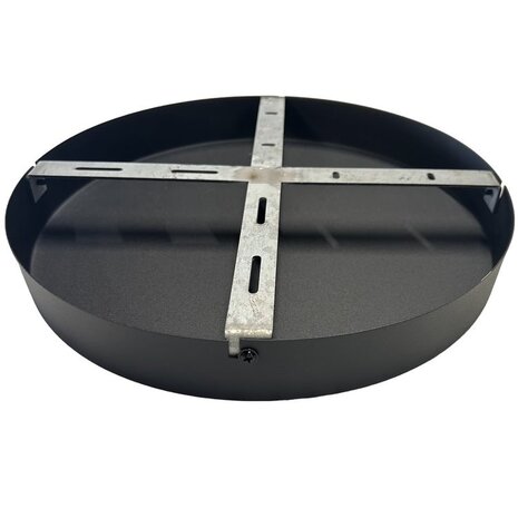 Freelight Deckenteller Ø 45 cm ohne Löcher schwarz