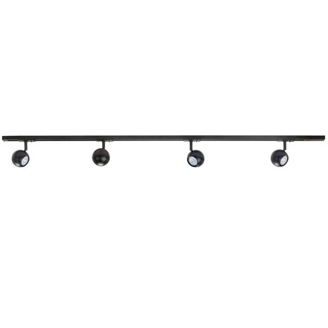 Highlight Trackline Schienensystem 150 cm + 4 Retroball Scheinwerfer schwarz Highlight Trackline Schienensystem 150 cm + 4 Retroball Scheinwerfer schwarz