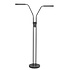 Stehleuchte Murcia 2 Licht H 145 cm schwarz Stehleuchte Murcia 2 Licht H 145 cm schwarz