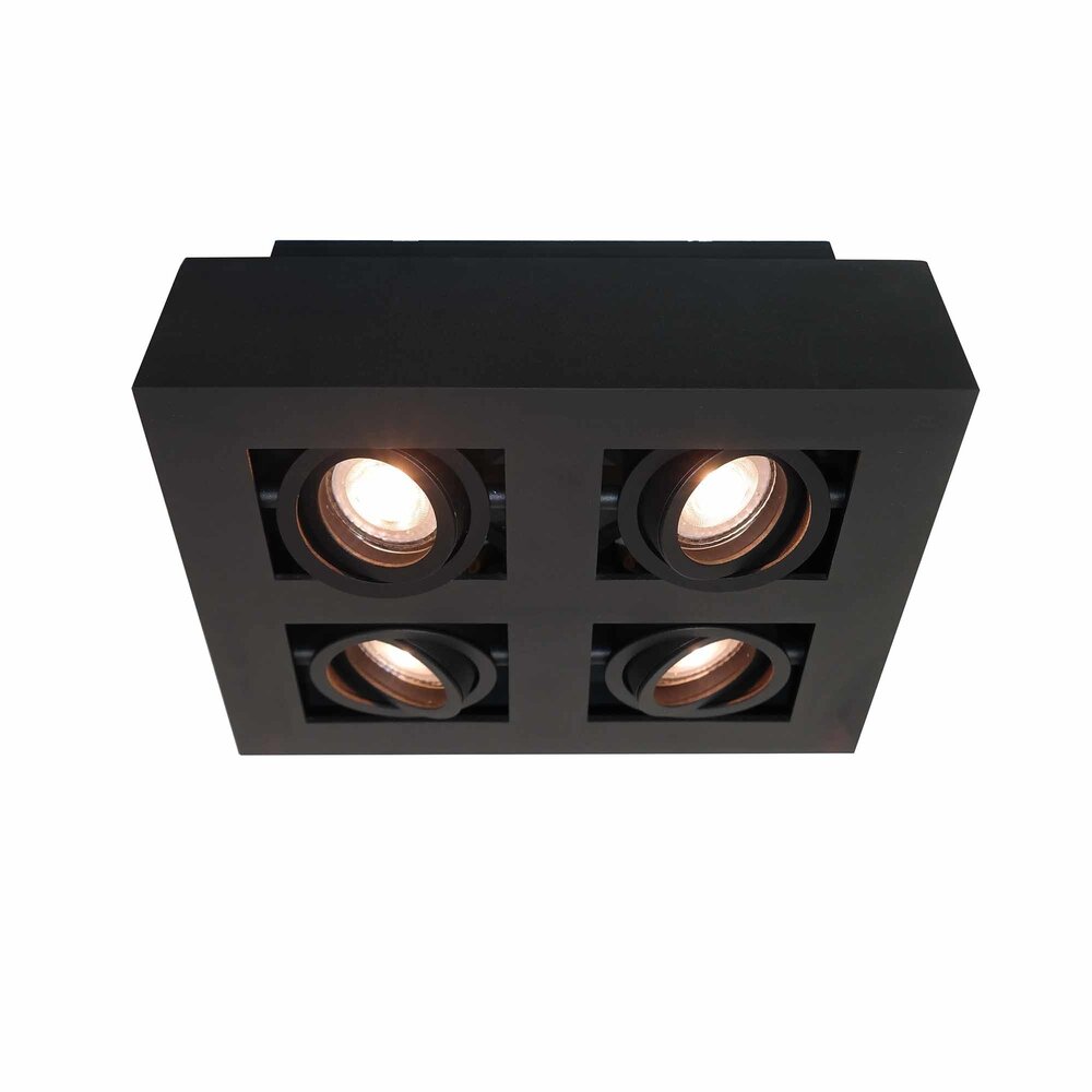 Artdelight Spot Bosco 4-Licht L 25 cm B 25 cm schwarz Artdelight Spot Bosco 4-Licht L 25 cm B 25 cm schwarz