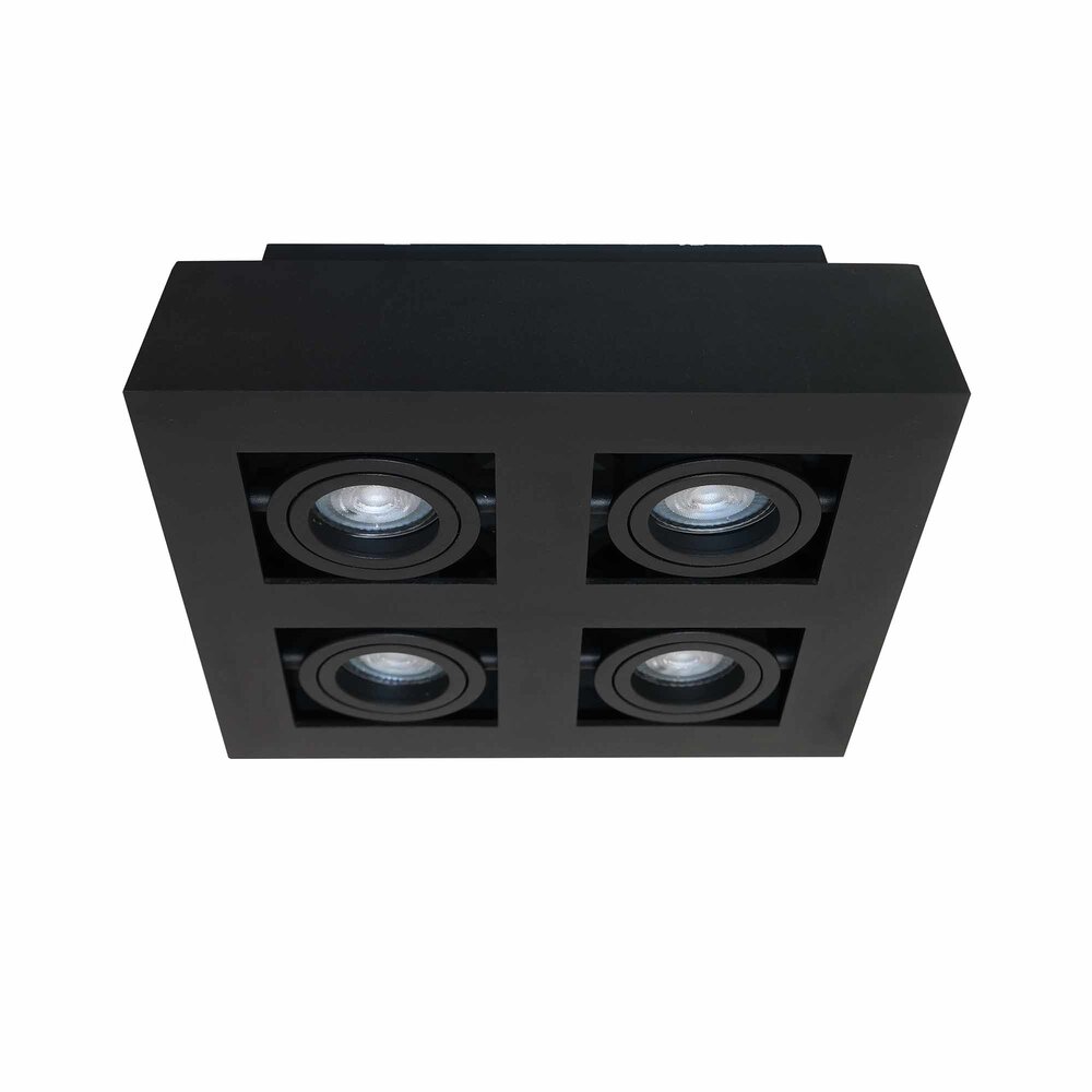 Artdelight Spot Bosco 4-Licht L 25 cm B 25 cm schwarz Artdelight Spot Bosco 4-Licht L 25 cm B 25 cm schwarz