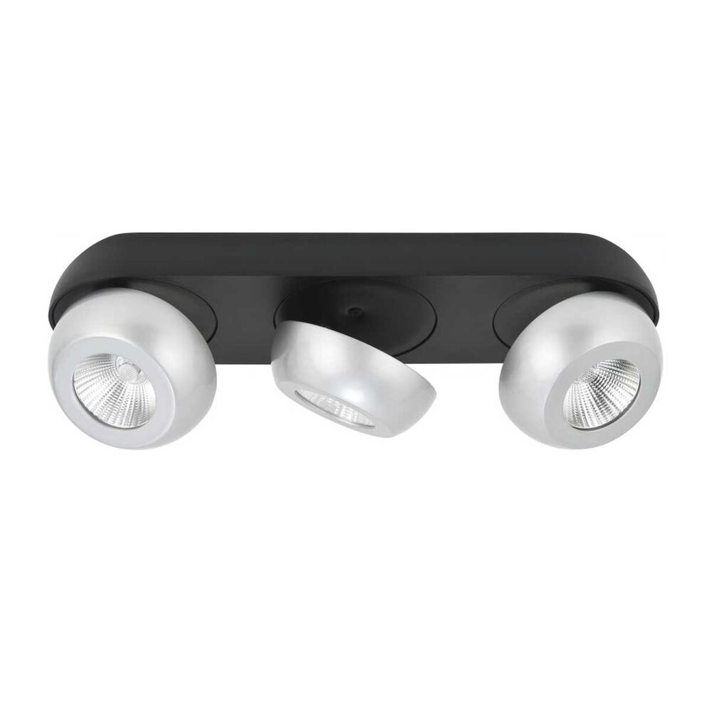 Highlight Spot Doblo 3-Licht L 39 cm Aluminium schwarz Highlight Spot Doblo 3-Licht L 39 cm Aluminium schwarz