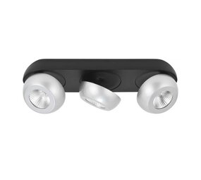 Highlight Spot Doblo 3-Licht L 39 cm Aluminium schwarz Highlight Spot Doblo 3-Licht L 39 cm Aluminium schwarz