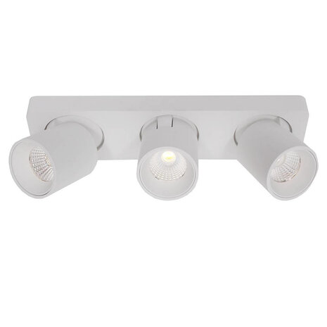 Artdelight Spot Laguna 3-Leuchten L 32 cm B 8,5 cm weiß Artdelight Spot Laguna 3-Leuchten L 32 cm B 8,5 cm weiß