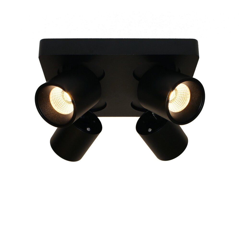Artdelight Spot Laguna 4-Licht 22 x 22 cm schwarz Artdelight Spot Laguna 4-Licht 22 x 22 cm schwarz