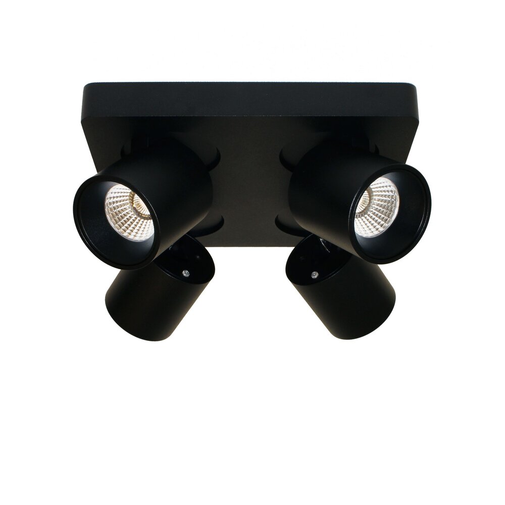 Artdelight Spot Laguna 4-Licht 22 x 22 cm schwarz Artdelight Spot Laguna 4-Licht 22 x 22 cm schwarz