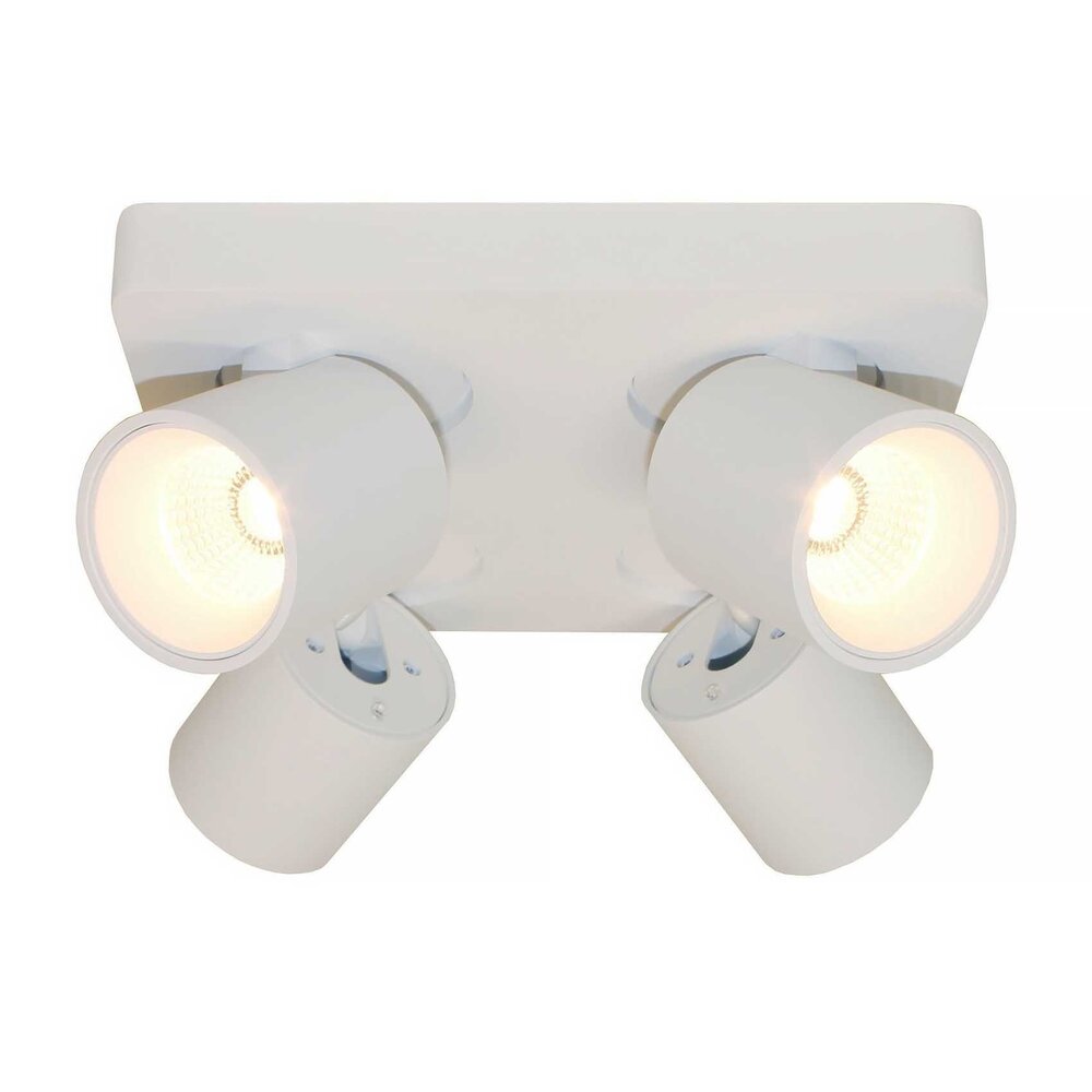 Artdelight Spot Laguna 4-Licht 22 x 22 cm weiß Artdelight Spot Laguna 4-Licht 22 x 22 cm weiß