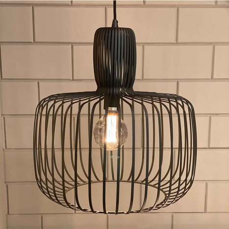 Freelight Costola Hängeleuchte Ø 55 cm schwarz Freelight Costola Hängeleuchte Ø 55 cm schwarz