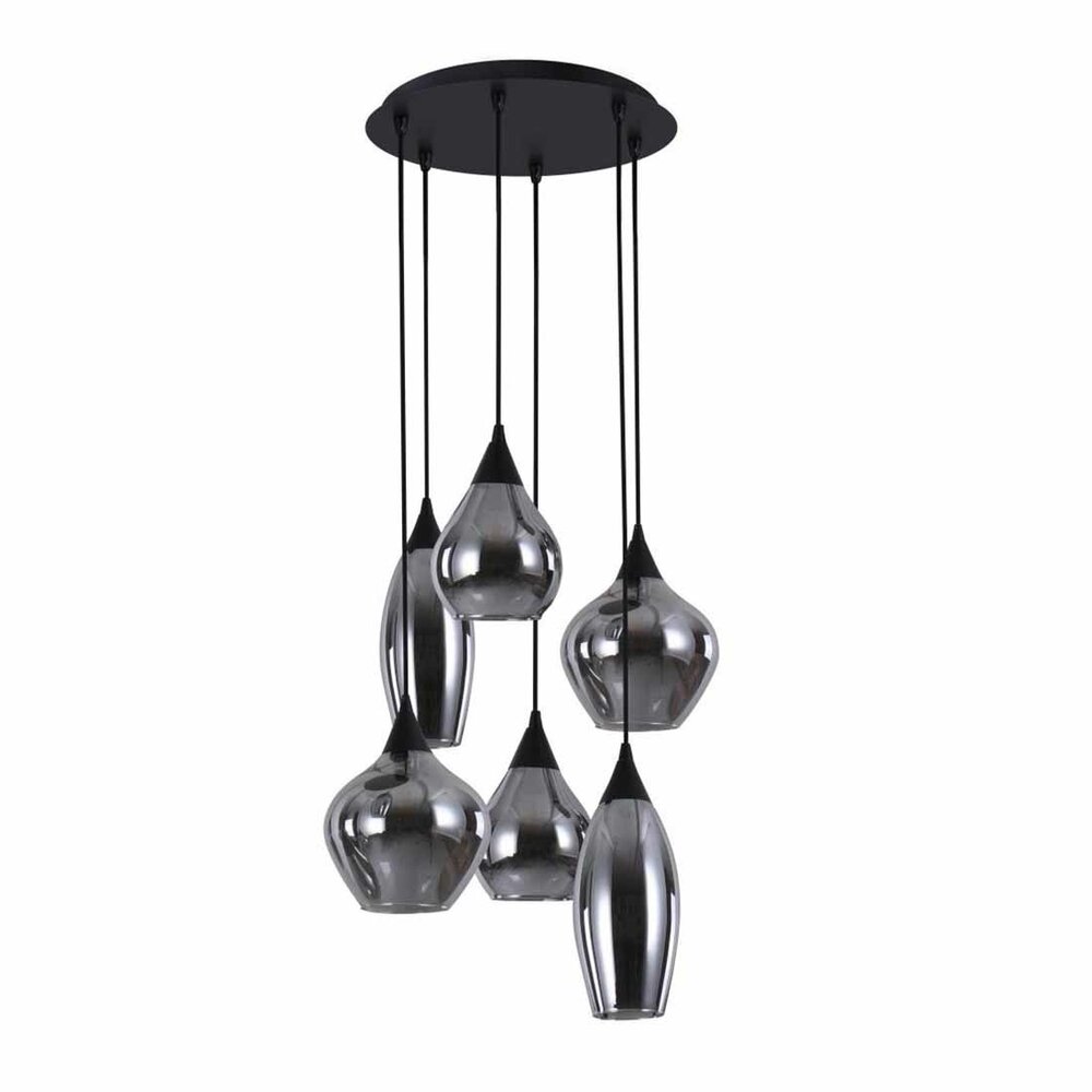 Highlight Hängeleuchte Cambio 6 Licht Ø 46 cm schwarz Highlight Hängeleuchte Cambio 6 Licht Ø 46 cm schwarz