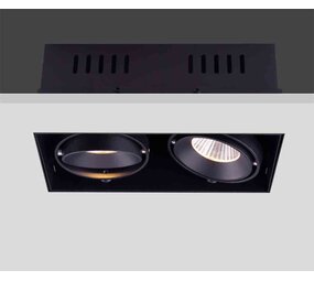 Artdelight Einbaustrahler Trofa 2-Licht GU10 Trimless schwarz Artdelight Einbaustrahler Trofa 2-Licht GU10 Trimless schwarz