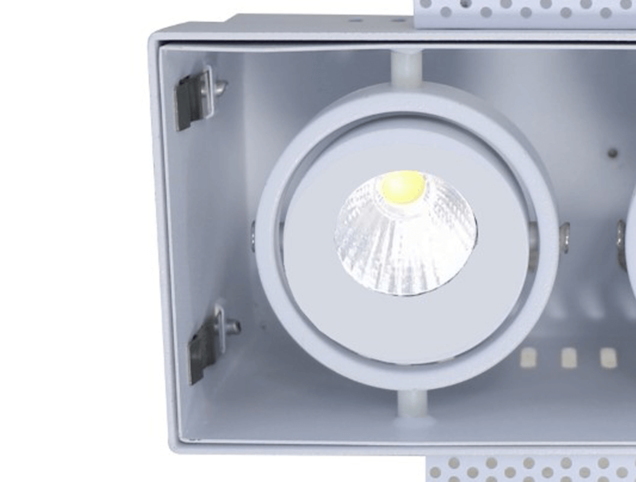 Artdelight Einbaustrahler Trofa 2-Licht GU10 Trimless weiß Artdelight Einbaustrahler Trofa 2-Licht GU10 Trimless weiß
