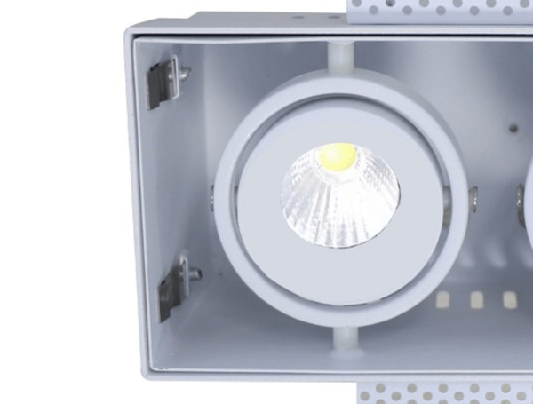 Artdelight Einbaustrahler Trofa 2-Licht GU10 Trimless weiß Artdelight Einbaustrahler Trofa 2-Licht GU10 Trimless weiß
