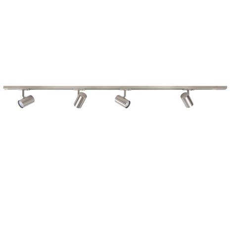 Highlight Trackline Schienensystem 150 cm + 4 Zylinderstrahler mattchrom