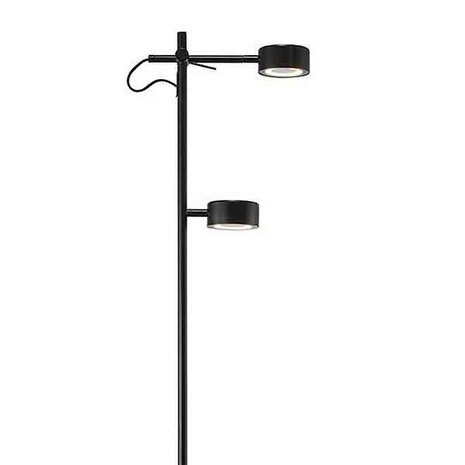 Nordlux Stehleuchte Clyde 2 Licht H 138 cm 3 stufig dimmbar schwarz Nordlux Stehleuchte Clyde 2 Licht H 138 cm 3 stufig dimmbar schwarz
