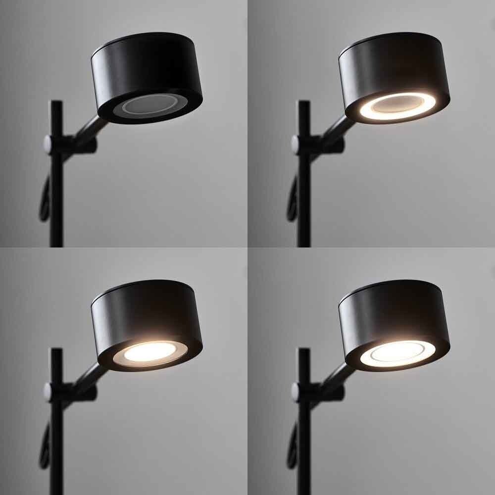 Nordlux Stehleuchte Clyde 2 Licht H 138 cm 3 stufig dimmbar schwarz Nordlux Stehleuchte Clyde 2 Licht H 138 cm 3 stufig dimmbar schwarz