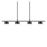 Nordlux Hängeleuchte Clyde 4 Licht L 115 cm 3 Stufen dimmbar schwarz