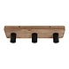 Freelight Deckenleuchte Lenero 3 Lichter L 50 cm Holz schwarz