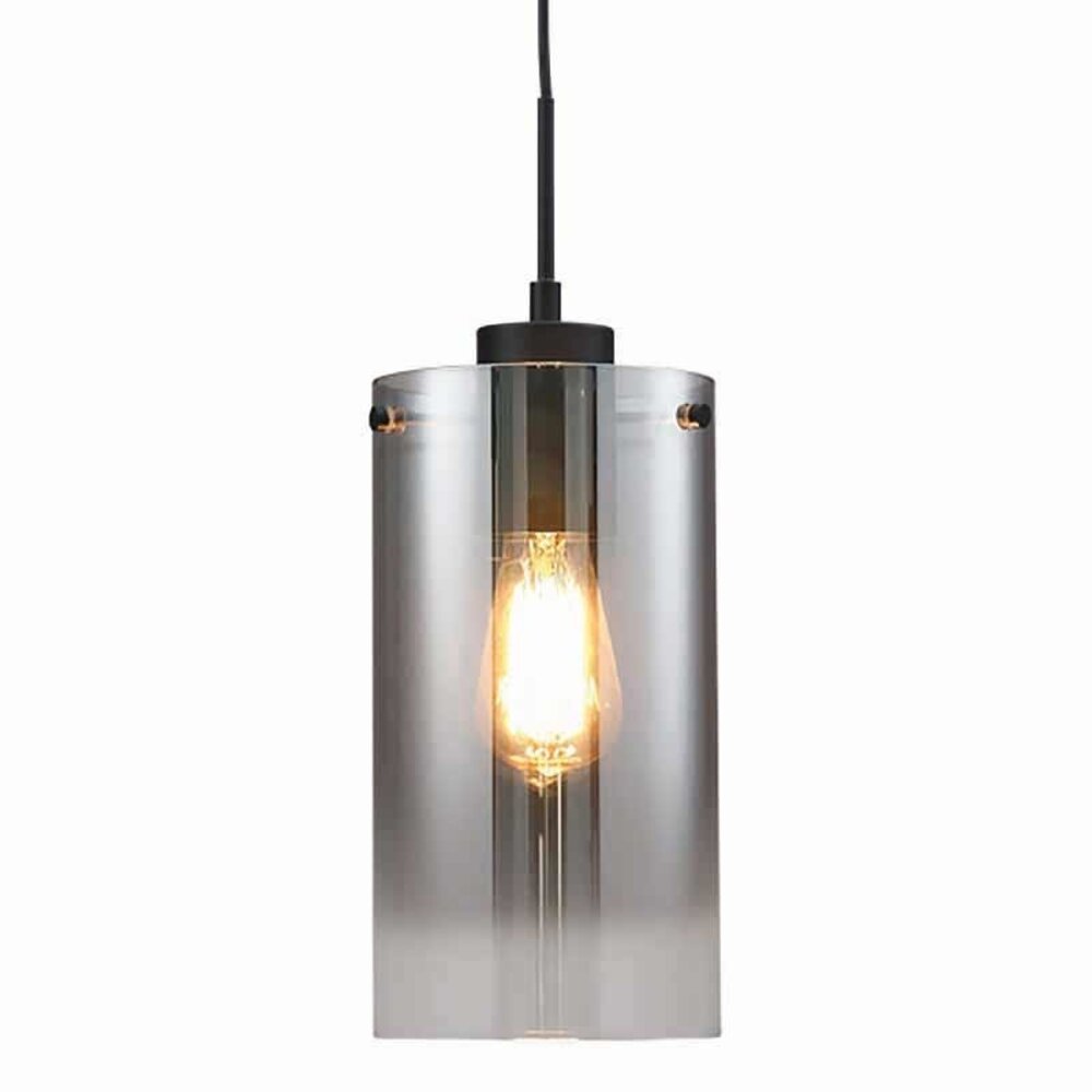 Freelight Hängeleuchte Ventotto 4 Licht L 120 cm Rauchglas schwarz Freelight Hängeleuchte Ventotto 4 Licht L 120 cm Rauchglas schwarz