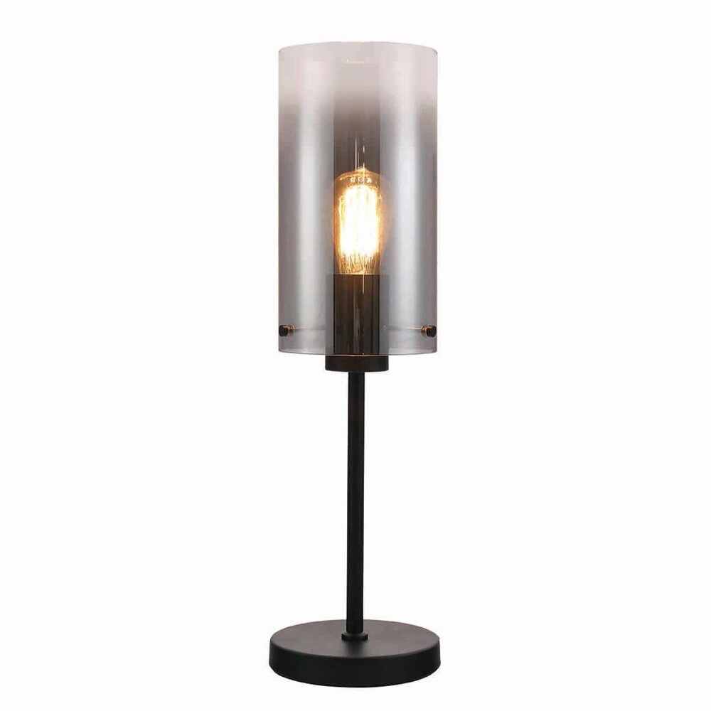 Freelight Tischleuchte Ventotto H 58 cm Ø 15 cm Rauchglas schwarz Freelight Tischleuchte Ventotto H 58 cm Ø 15 cm Rauchglas schwarz