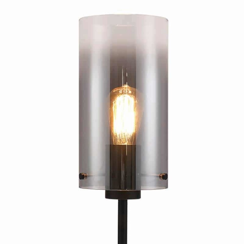 Freelight Stehleuchte Ventotto H 165 cm Ø 15 cm Rauchglas schwarz Freelight Stehleuchte Ventotto H 165 cm Ø 15 cm Rauchglas schwarz