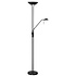 Stehleuchte New Luna H 180 cm 24 + 5 Watt schwarz Stehleuchte New Luna H 180 cm 24 + 5 Watt schwarz