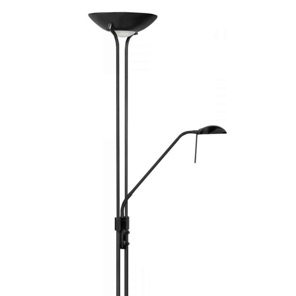 Highlight Stehleuchte New Luna H 180 cm 24 + 5 Watt schwarz Highlight Stehleuchte New Luna H 180 cm 24 + 5 Watt schwarz