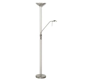 Highlight Stehleuchte New Luna H 180 cm 24 + 5 Watt matt chrom Highlight Stehleuchte New Luna H 180 cm 24 + 5 Watt matt chrom