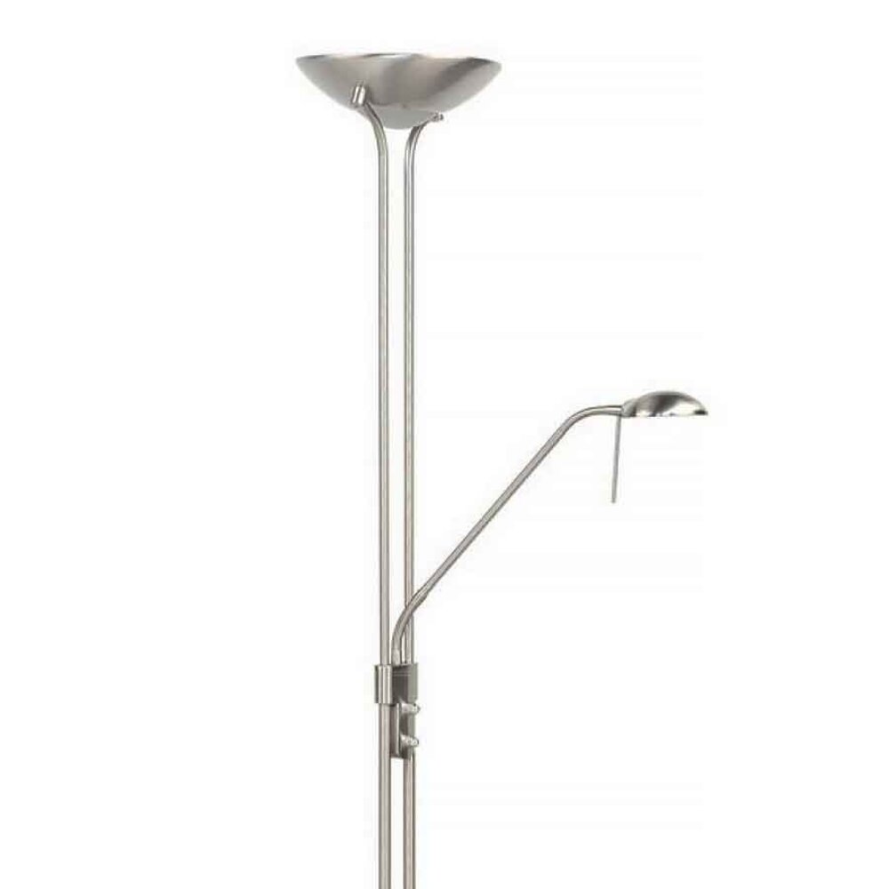 Highlight Stehleuchte New Luna H 180 cm 24 + 5 Watt matt chrom Highlight Stehleuchte New Luna H 180 cm 24 + 5 Watt matt chrom