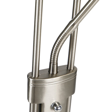 Highlight Stehleuchte New Luna H 180 cm 24 + 5 Watt matt chrom Highlight Stehleuchte New Luna H 180 cm 24 + 5 Watt matt chrom