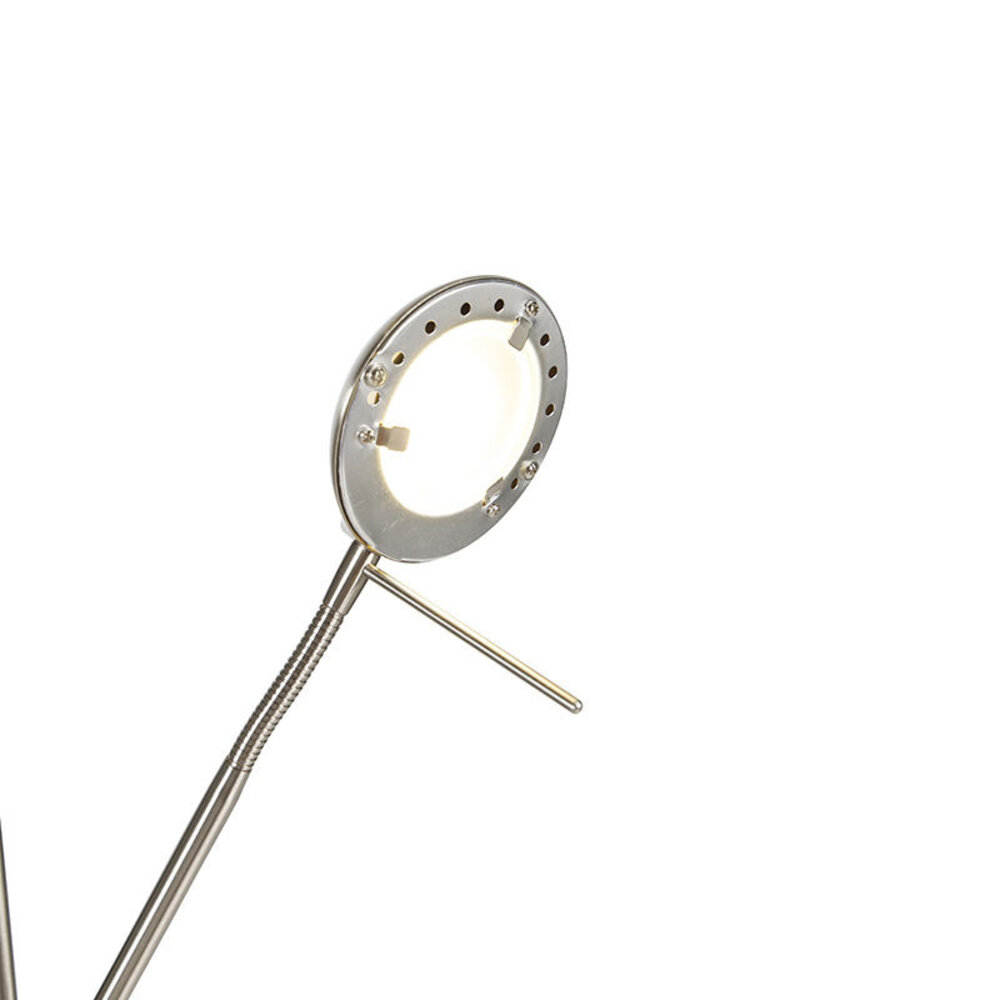 Highlight Stehleuchte New Luna H 180 cm 24 + 5 Watt matt chrom Highlight Stehleuchte New Luna H 180 cm 24 + 5 Watt matt chrom