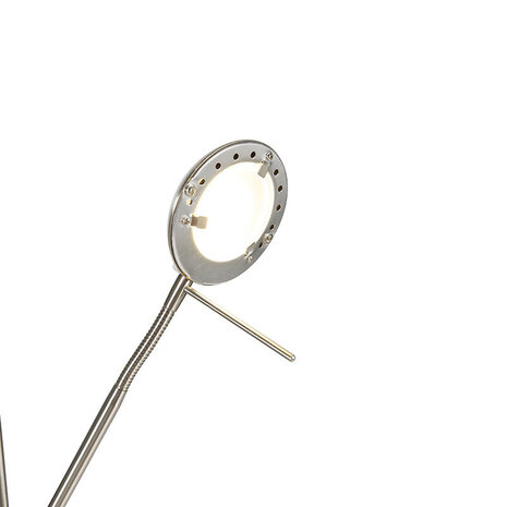Highlight Stehleuchte New Luna H 180 cm 24 + 5 Watt matt chrom Highlight Stehleuchte New Luna H 180 cm 24 + 5 Watt matt chrom