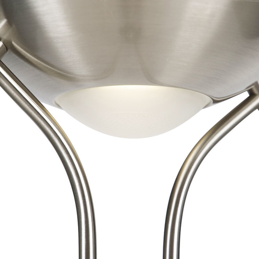 Highlight Stehleuchte New Luna H 180 cm 24 + 5 Watt matt chrom Highlight Stehleuchte New Luna H 180 cm 24 + 5 Watt matt chrom
