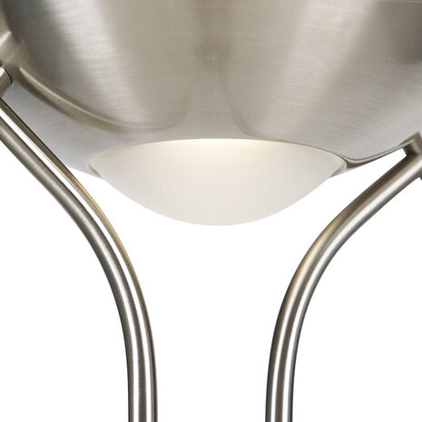 Highlight Stehleuchte New Luna H 180 cm 24 + 5 Watt matt chrom Highlight Stehleuchte New Luna H 180 cm 24 + 5 Watt matt chrom