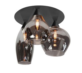 Highlight Cambio 3-Licht Deckenleuchte Ø 32 cm schwarz Highlight Cambio 3-Licht Deckenleuchte Ø 32 cm schwarz