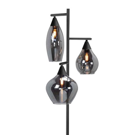 Highlight Stehleuchte Cambio 3-Licht 160 cm schwarz Highlight Stehleuchte Cambio 3-Licht 160 cm schwarz