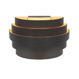 Highlight Wandleuchte Scudo B 20 cm schwarz gold Highlight Wandleuchte Scudo B 20 cm schwarz gold