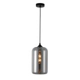 Artdelight Hängeleuchte Botanik Ø 18 cm Rauchglas schwarz Artdelight Hängeleuchte Botanik Ø 18 cm Rauchglas schwarz