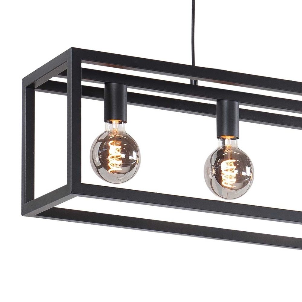 Highlight Fragola 5-Licht-Pendelleuchte L 120 cm B 25 cm schwarz Highlight Fragola 5-Licht-Pendelleuchte L 120 cm B 25 cm schwarz