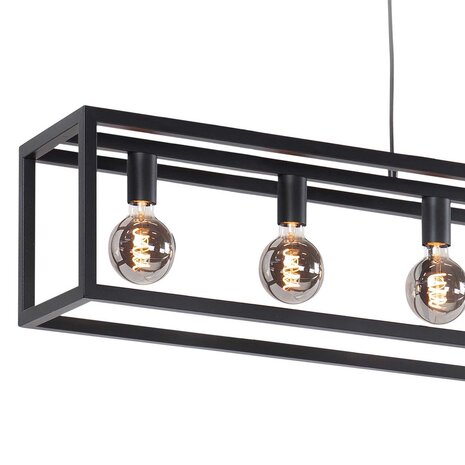 Highlight Fragola 7-fach Pendelleuchte L 170 cm B 25 cm schwarz Highlight Fragola 7-fach Pendelleuchte L 170 cm B 25 cm schwarz