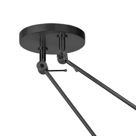 Ylumen Hängeleuchte Knik 2 Licht mit weißen Schirmen Ø 40 cm schwarz Ylumen Hängeleuchte Knik 2 Licht mit weißen Schirmen Ø 40 cm schwarz