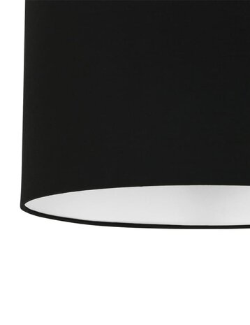 Ylumen Hängeleuchte Knik 2 Licht mit schwarzen Schirmen Ø 40 cm Chrom matt Ylumen Hängeleuchte Knik 2 Licht mit schwarzen Schirmen Ø 40 cm Chrom matt
