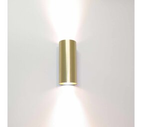 Artdelight Wandleuchte Roulo 2 Licht H 15.4 Ø 6.5 cm matt gold Artdelight Wandleuchte Roulo 2 Licht H 15.4 Ø 6.5 cm matt gold