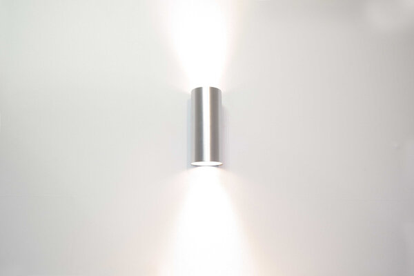 Artdelight Wandleuchte Roulo 2 Licht H 15.4 Ø 6.5 cm Aluminium Artdelight Wandleuchte Roulo 2 Licht H 15.4 Ø 6.5 cm Aluminium