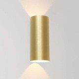 Artdelight Wandleuchte Brody 2 Licht H 18 cm matt gold