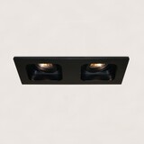 Artdelight Downlight Moggio 2-flammig GU10 schwarz Artdelight Downlight Moggio 2-flammig GU10 schwarz